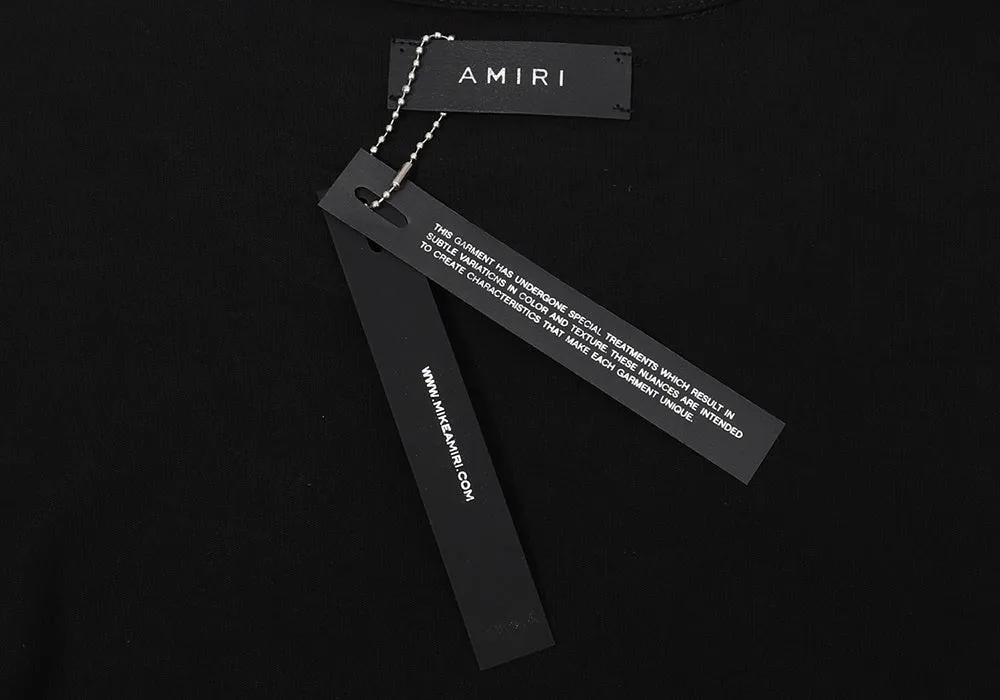 Amiri Military Stencil Black Specs T-shirt