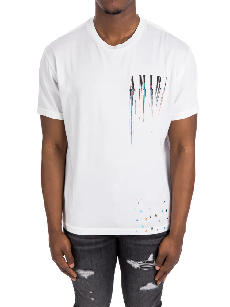 Amiri Paint Drip Core Logo Tee at Credomen