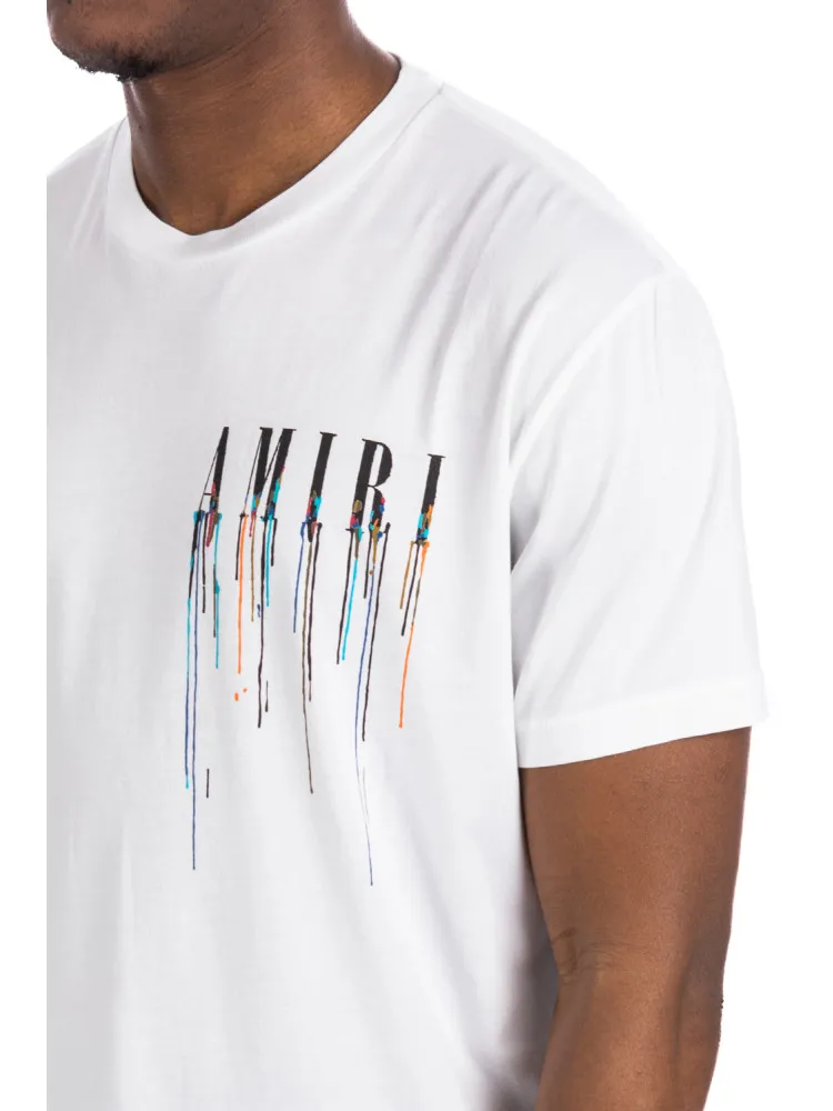 Amiri Paint Drip Core Logo Tee at Credomen