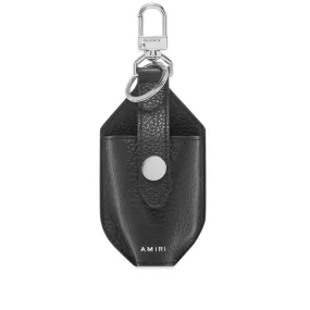 AMIRI Pebbled Leather Hand Sanitizer Holder Black