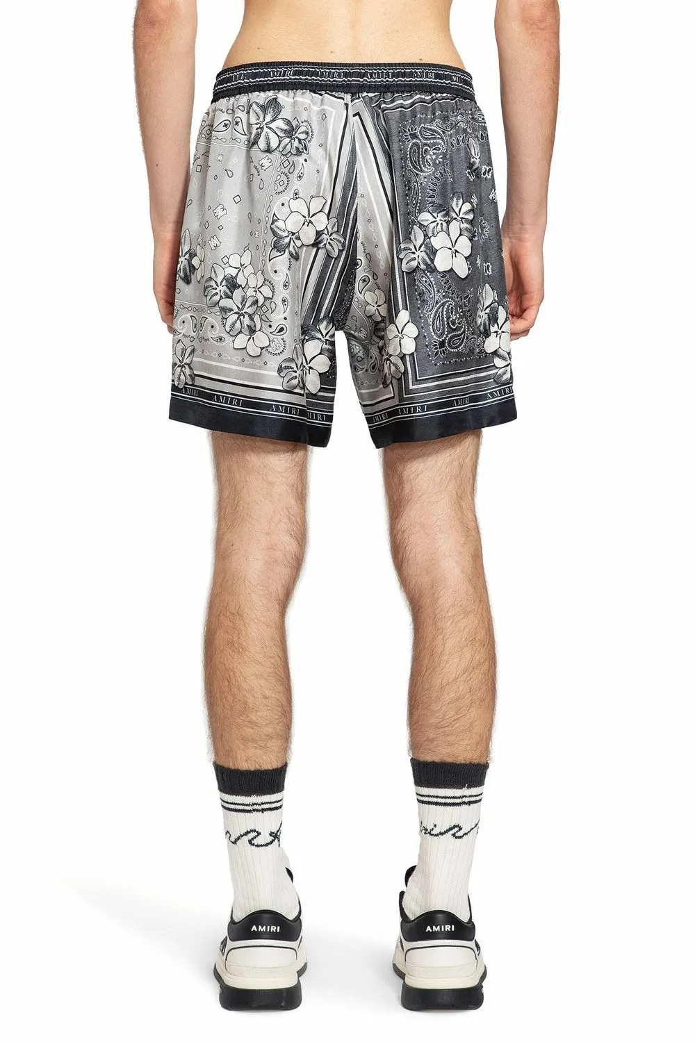 Amiri Silk Bandana Floral Shorts