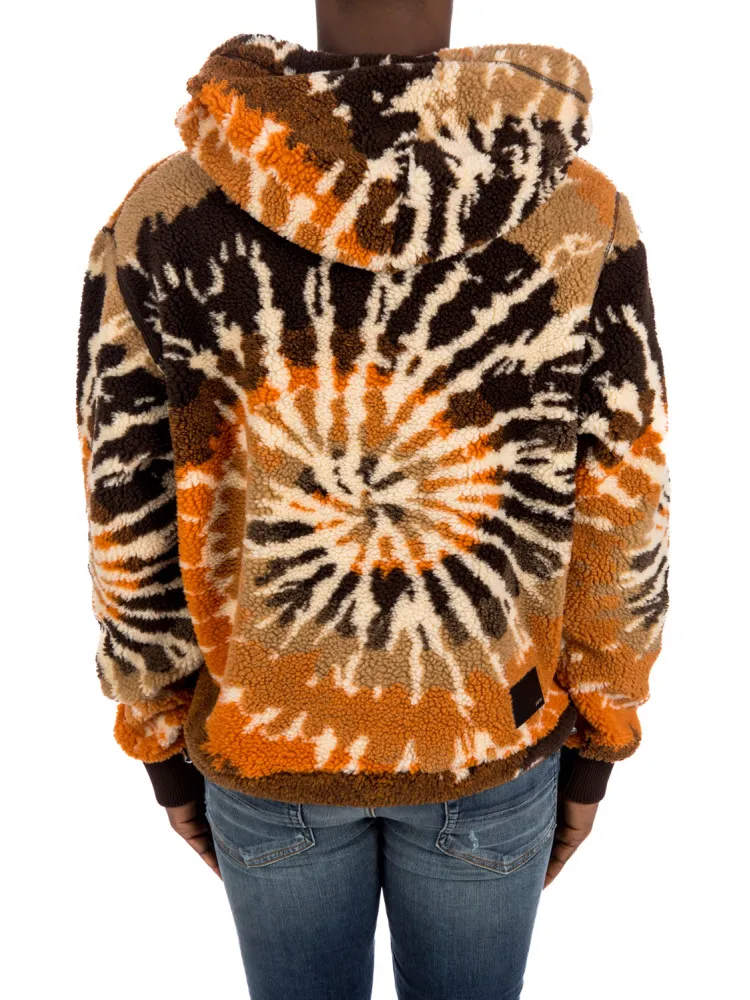 Amiri Tie Dye Polar Fleece Hoodie at Credomen