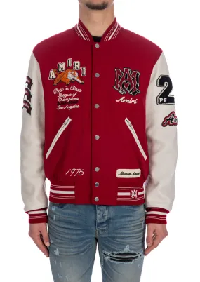 Amiri Vintage Patch Varsity Bomber at Credomen