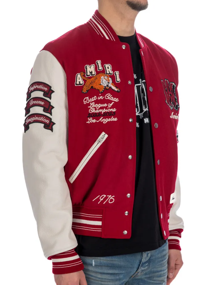 Amiri Vintage Patch Varsity Bomber at Credomen