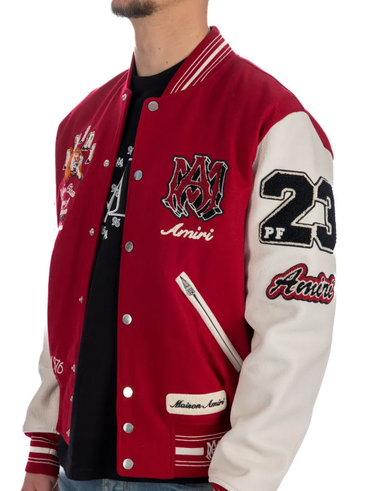 Amiri Vintage Patch Varsity Bomber at Credomen