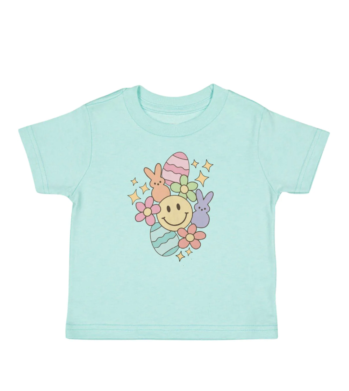 Aqua Easter Doodle SS T-Shirt - Sweet Wink