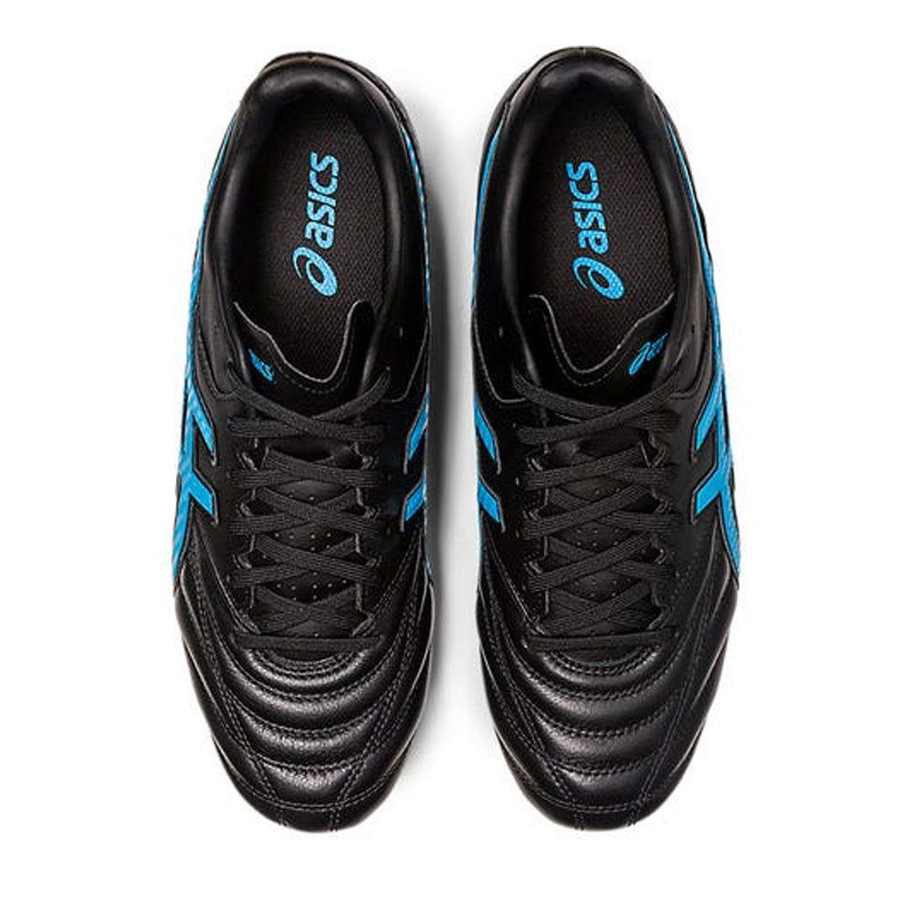 Asics Black/Blue Lethal Flash IT 2 FG Soccer Boots