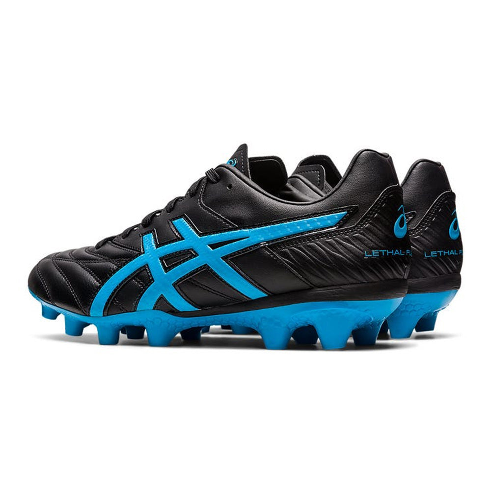 Asics Black/Blue Lethal Flash IT 2 FG Soccer Boots