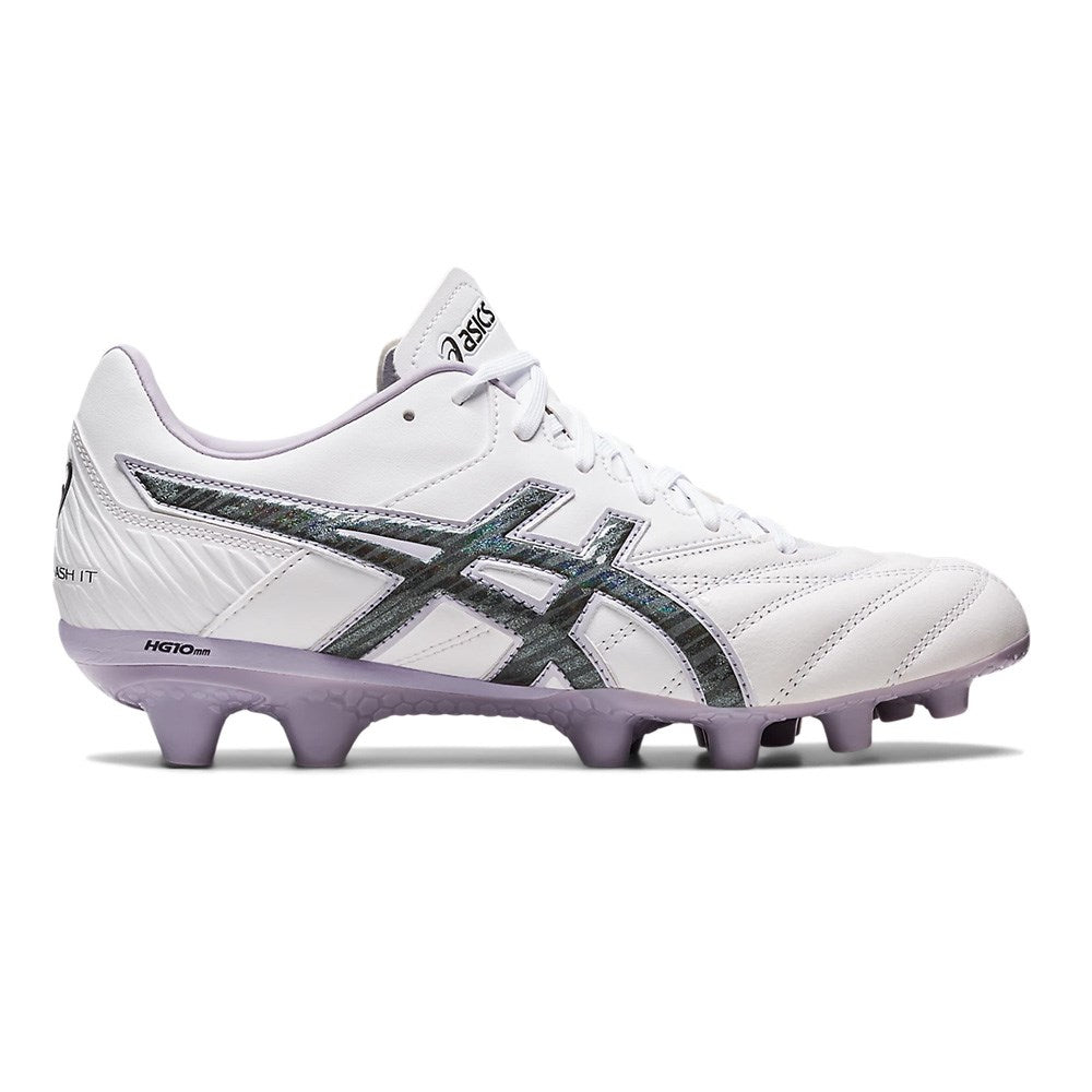 Asics Women's FG Football Boots - White/Gunmetal Lethal Flash IT 2