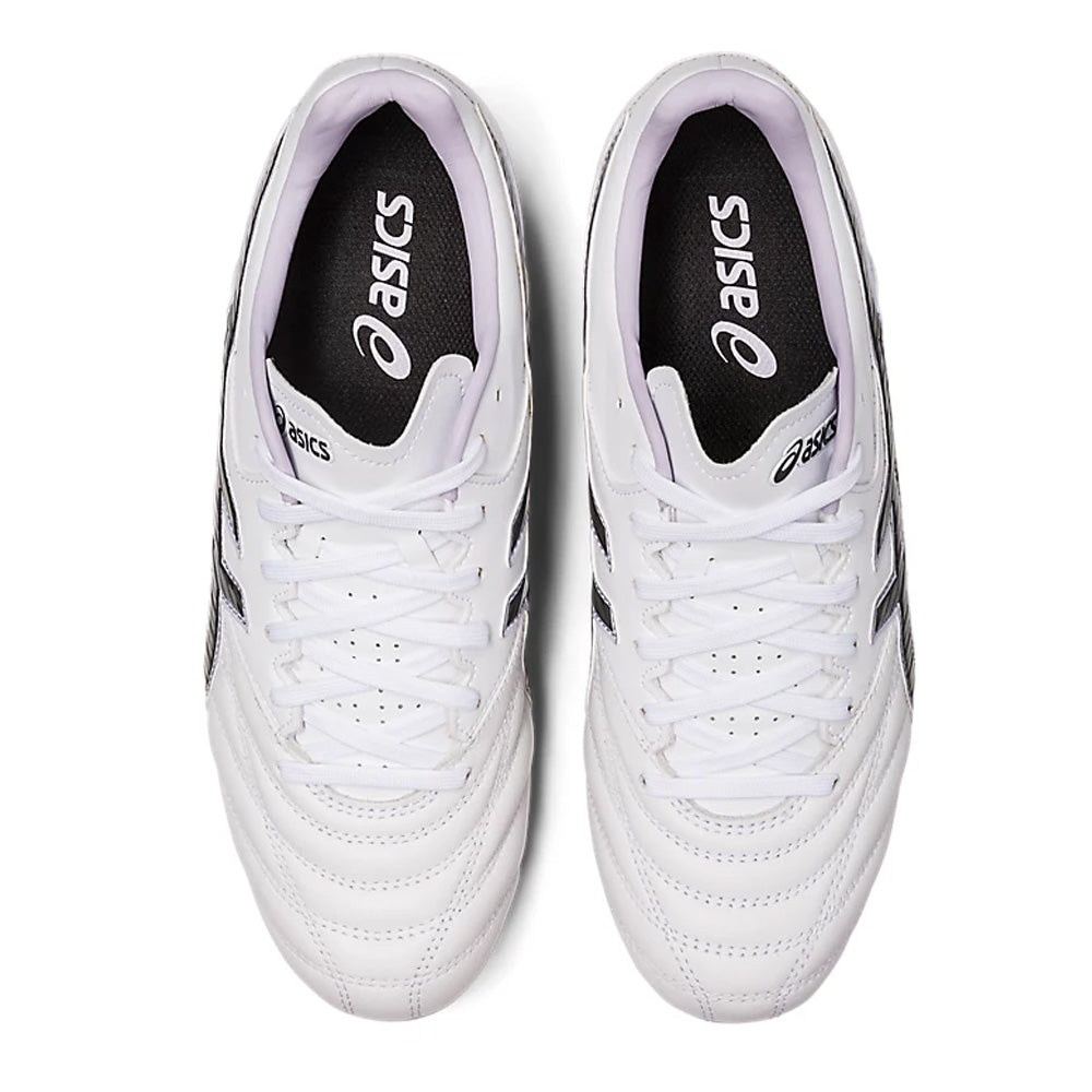 Asics Women's FG Football Boots - White/Gunmetal Lethal Flash IT 2