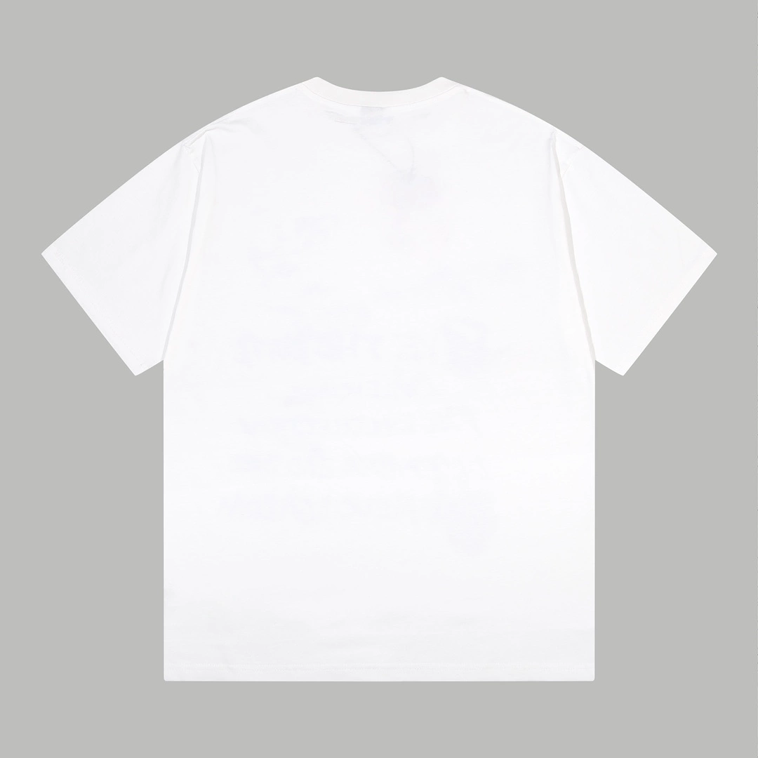 Balenciaga 24ss blue sky white clouds letter print short-sleeved T-shirt - White: $1.30