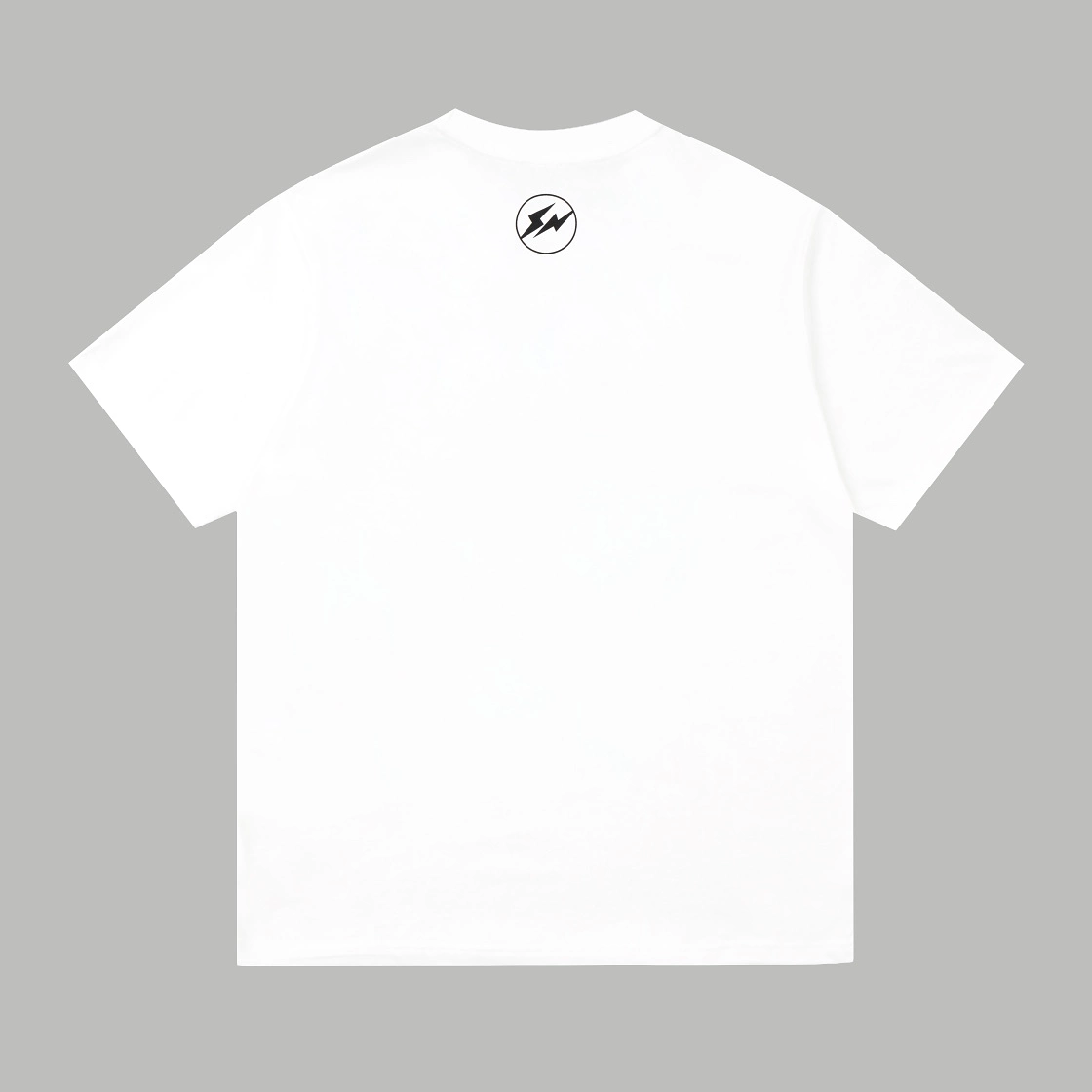 Balenciaga FRAGMENT DESIGN 23SS White Short Sleeve Tee with Chest Logo Print 7.4