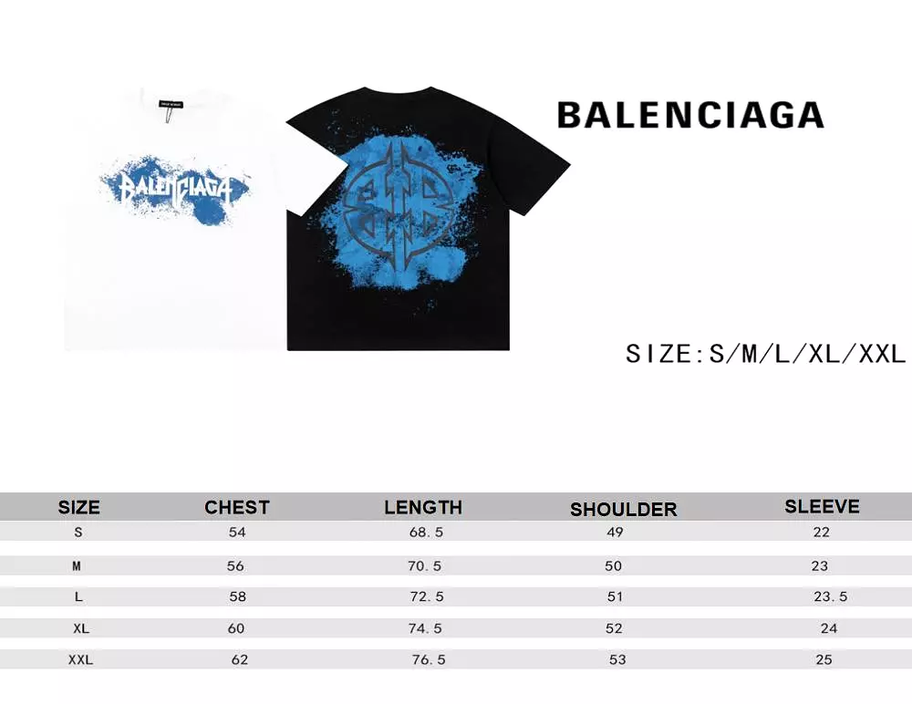 Balenciaga spray-painted logo tee white 12.19