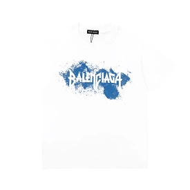 Balenciaga spray-painted logo tee white 12.19