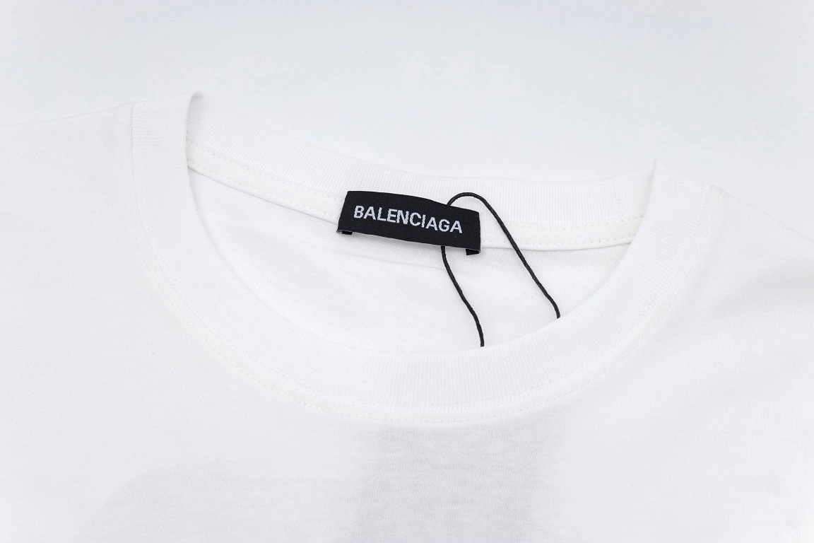 Balenciaga spray-painted logo tee white 12.19