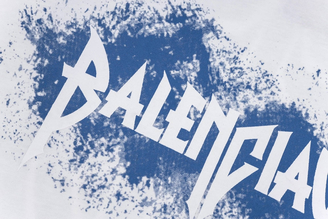 Balenciaga spray-painted logo tee white 12.19