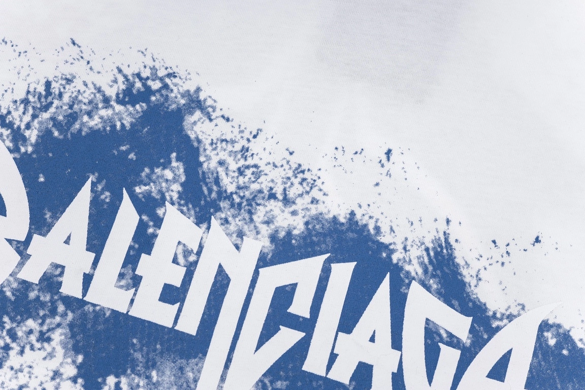 Balenciaga spray-painted logo tee white 12.19