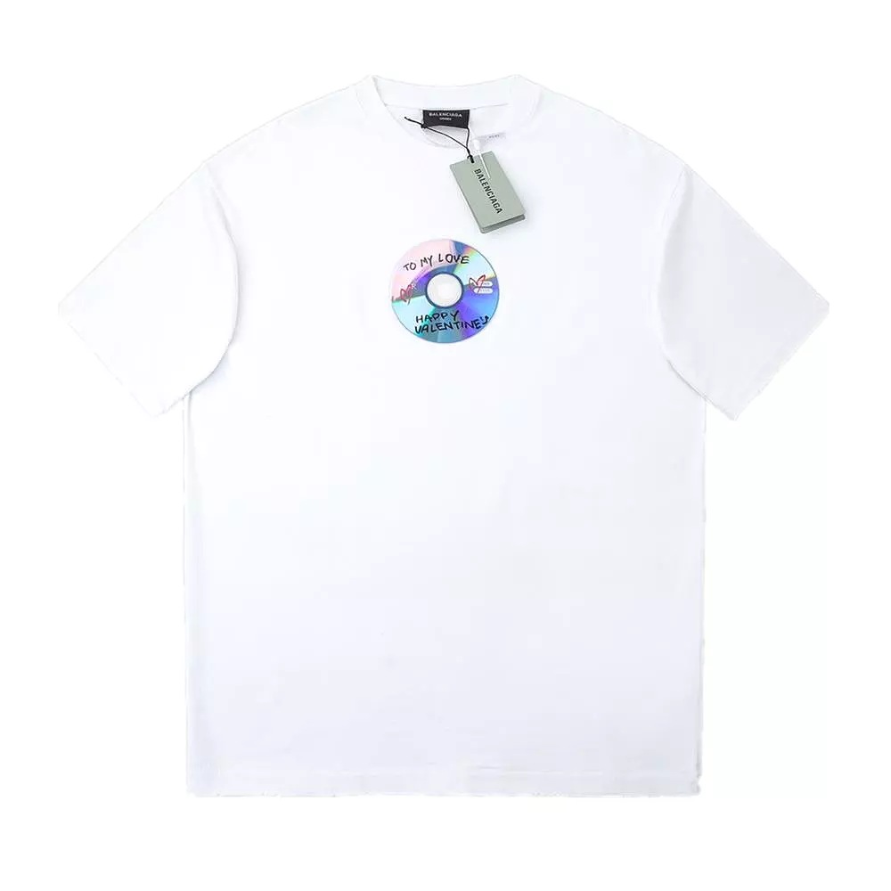 Balenciaga Valentine's Day T-shirt, White, Short Sleeve, 24SS Collection