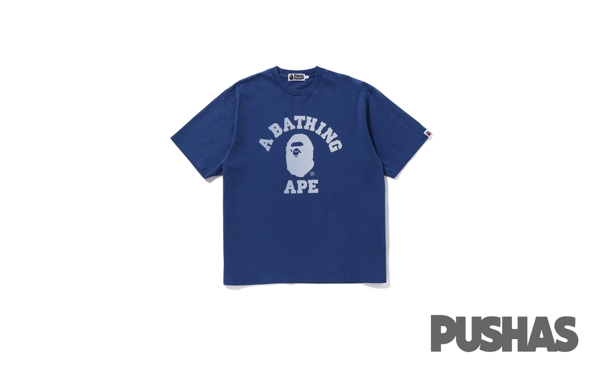 Bape College Overdye T-Shirt in Blue 2023