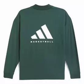 Basketball Long Sleeve Tee in Mineral Green - Shop now.