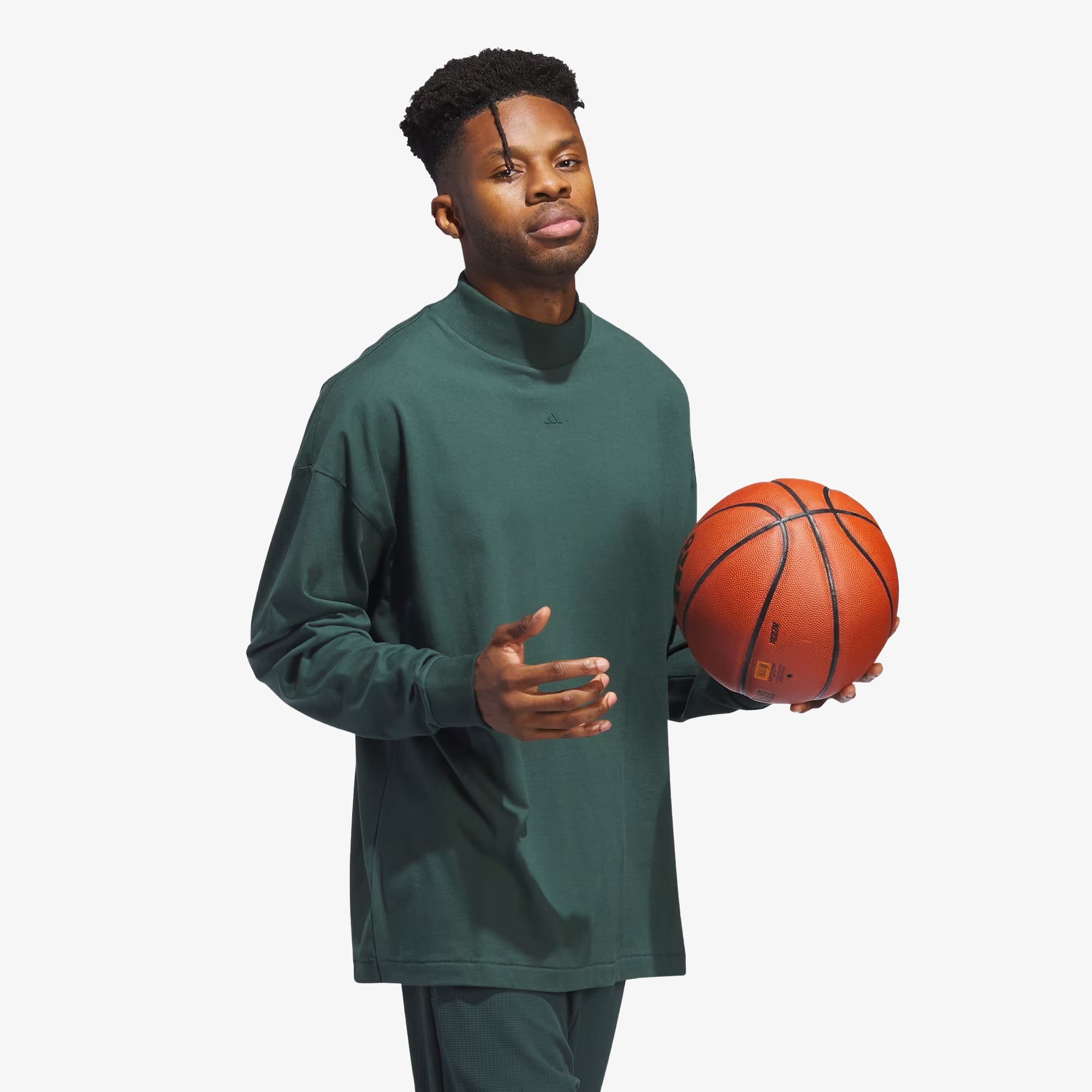 Basketball Long Sleeve Tee in Mineral Green - Shop now.