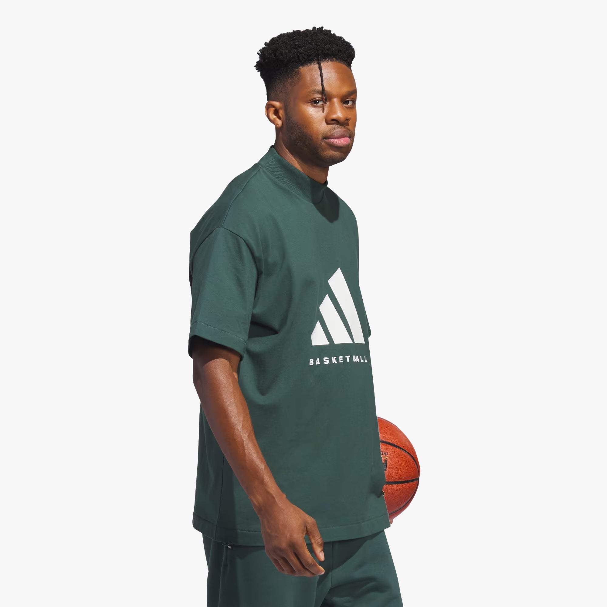 Basketball Tee (Mineral Green)