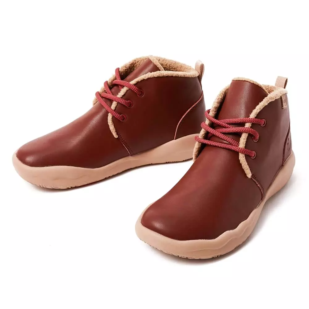 Bilbao Burgundy Leather Boots