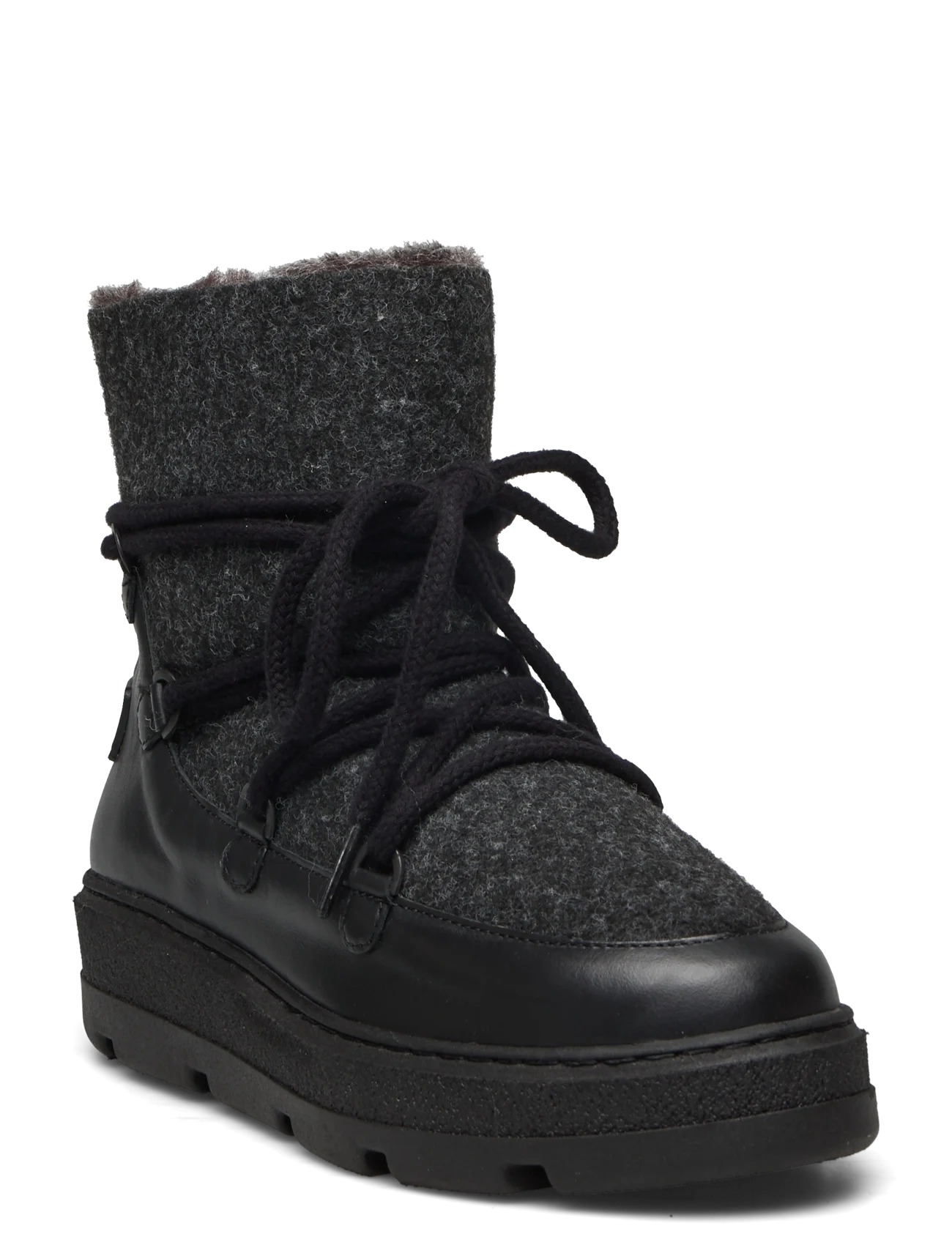 Black Apres Ski Ankle Boot.