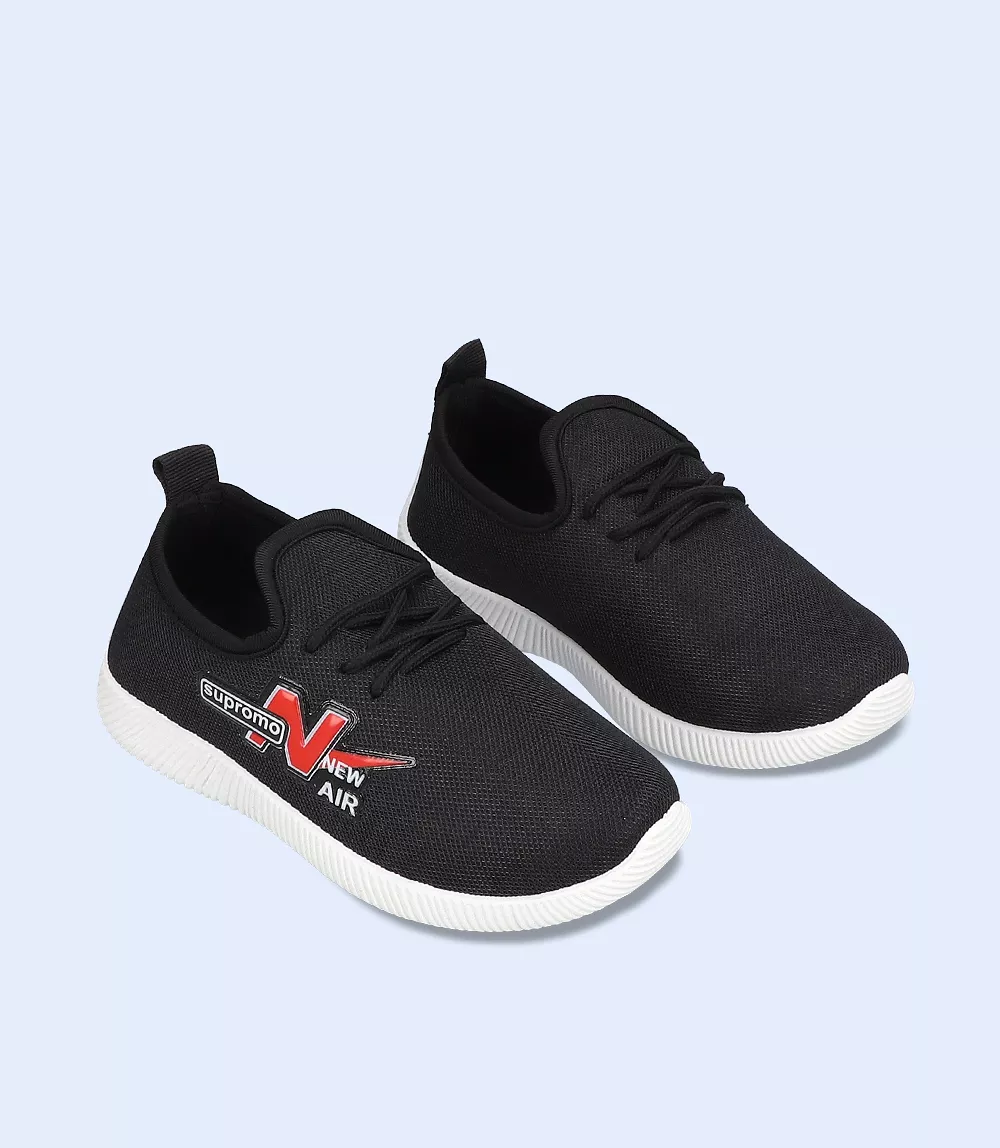 Black Boys Casual Sneakers - KB0128