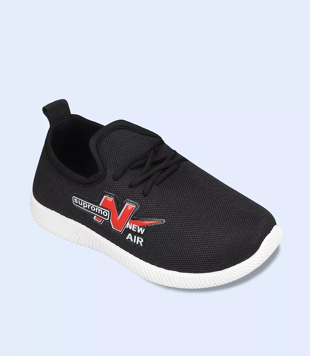 Black Boys Casual Sneakers - KB0128