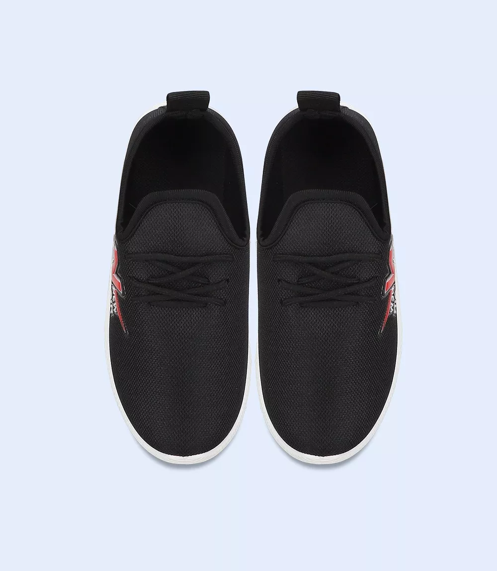 Black Boys Casual Sneakers - KB0128