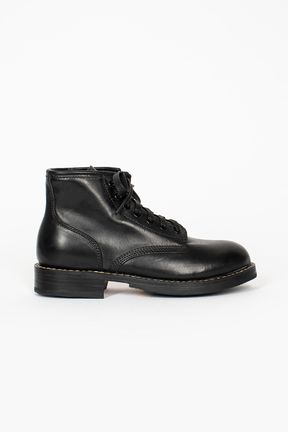 Black folk brigadier boots