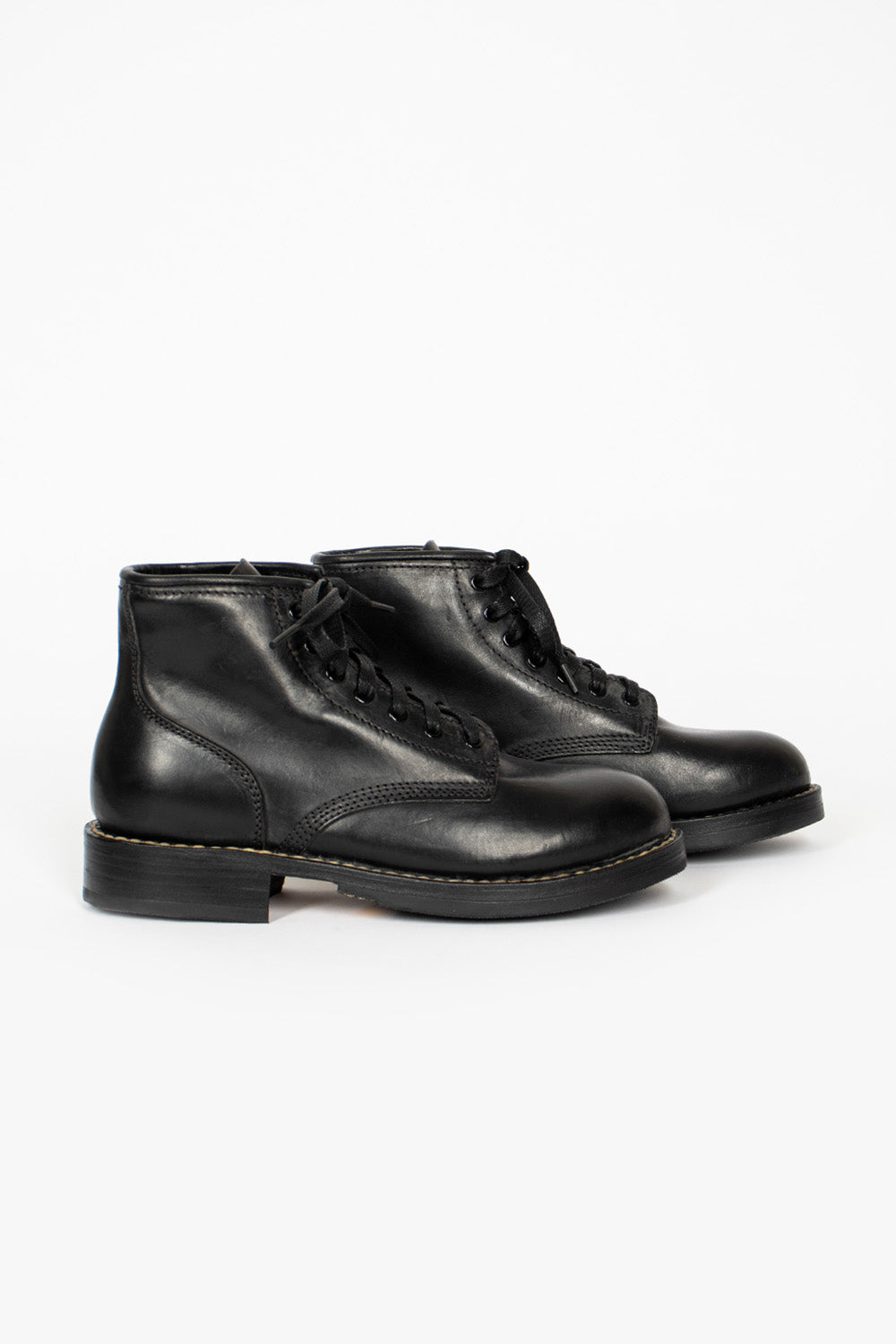 Black folk brigadier boots