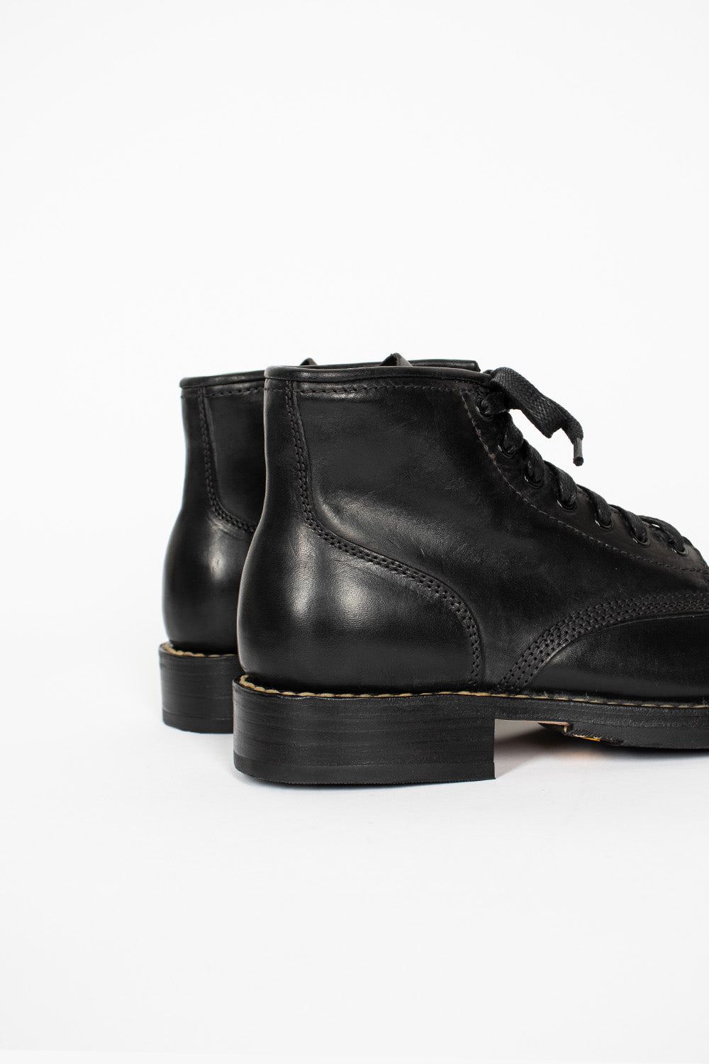 Black folk brigadier boots