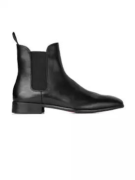 Black Leather Louis Chelsea Boots