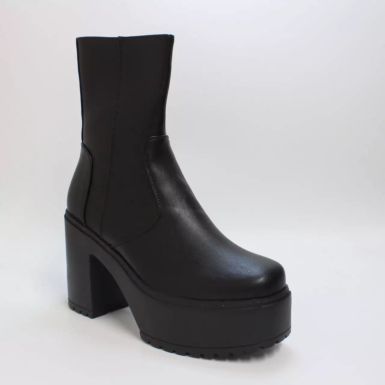 Black Womens Lamoda Platform Ankle Boots