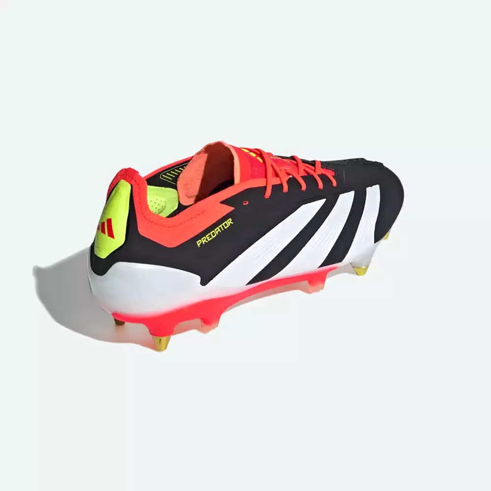 Black/White/Solar Red Adidas Predator Elite SG Football Boots