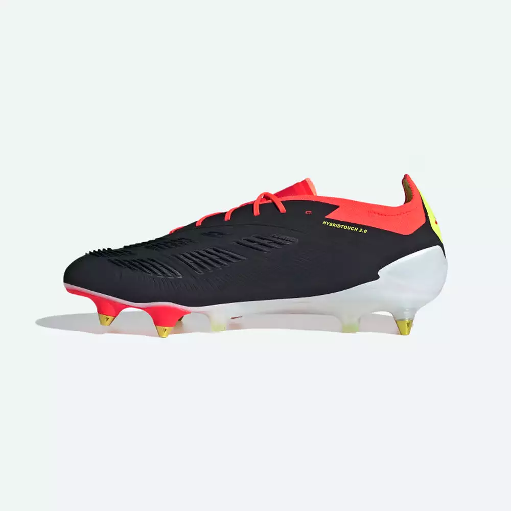 Black/White/Solar Red Adidas Predator Elite SG Football Boots