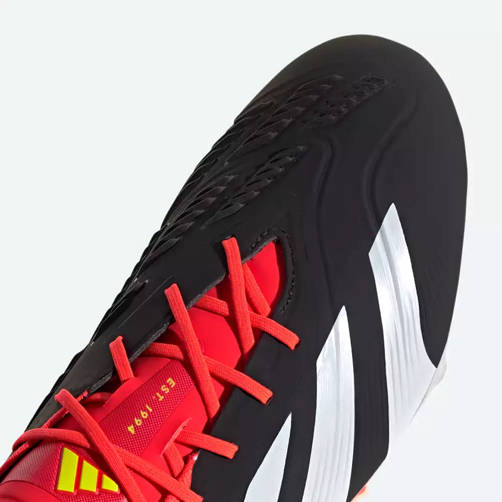 Black/White/Solar Red Adidas Predator Elite SG Football Boots