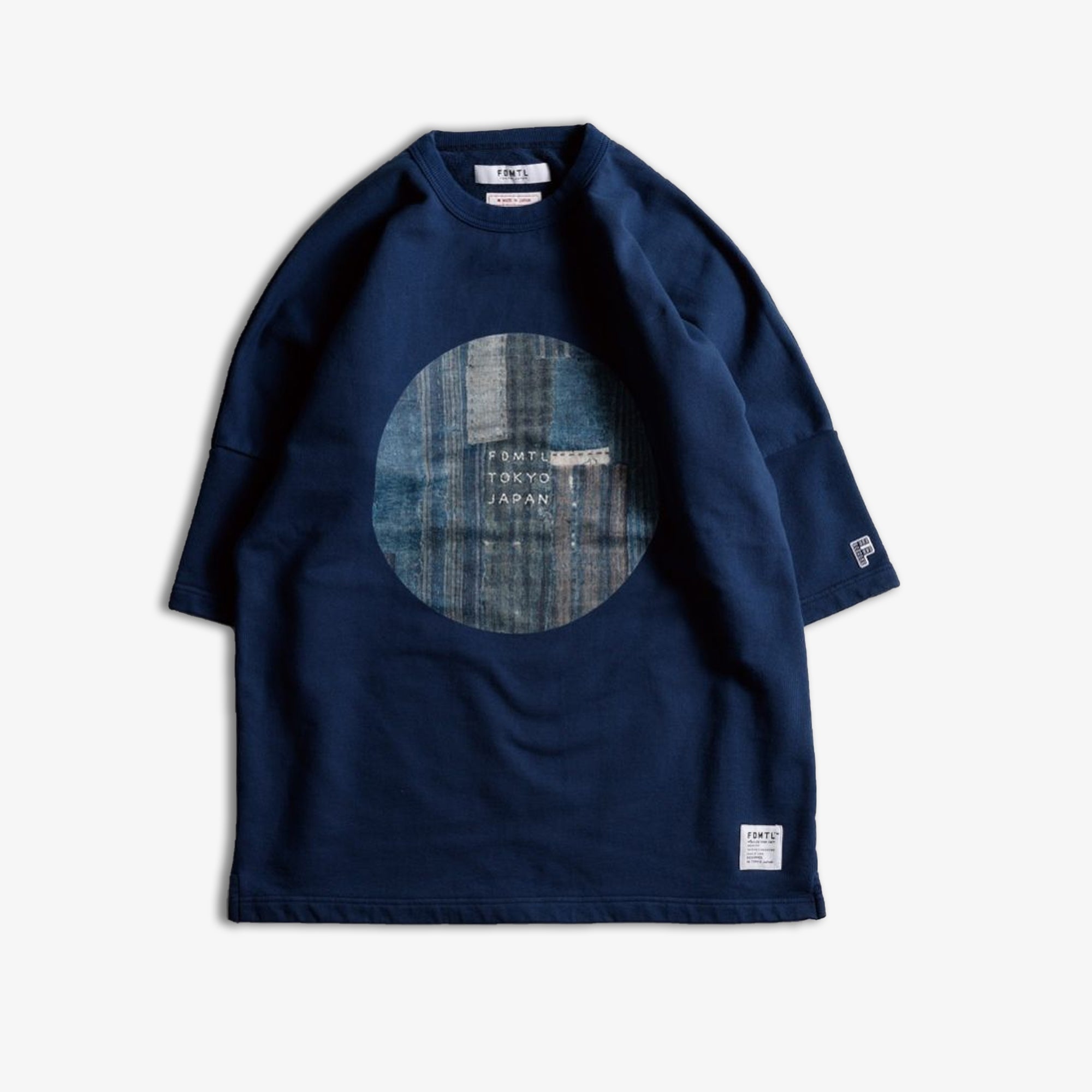 Blue Boro Sweat Tee - Printed design