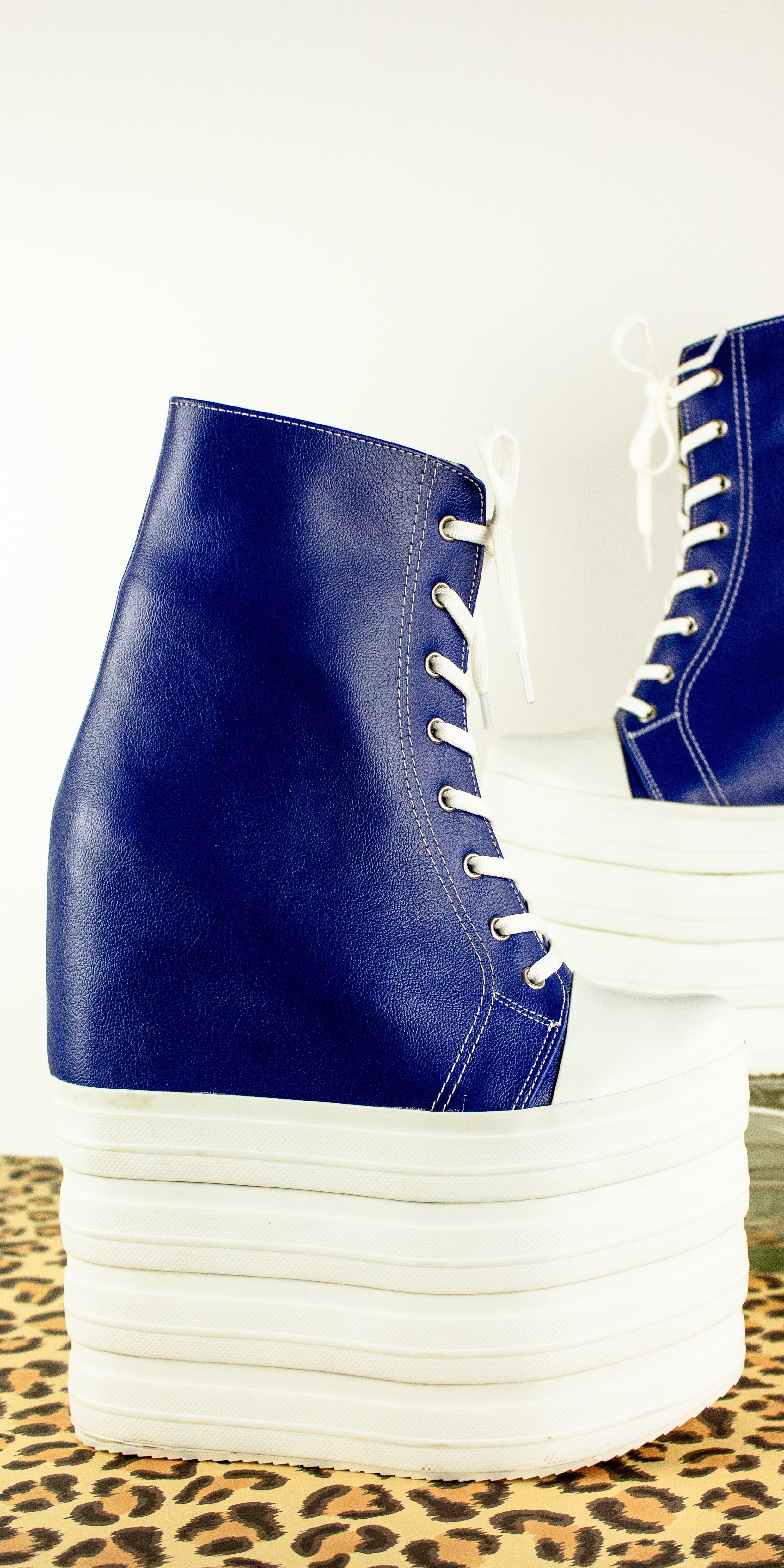 Blue Platform Sneakers - Buy Now!