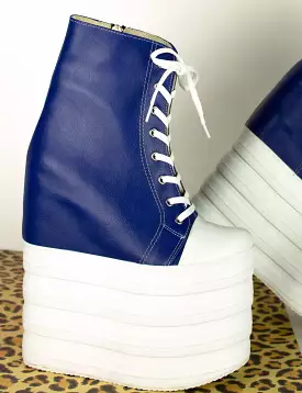 Blue Platform Sneakers - Buy Now!