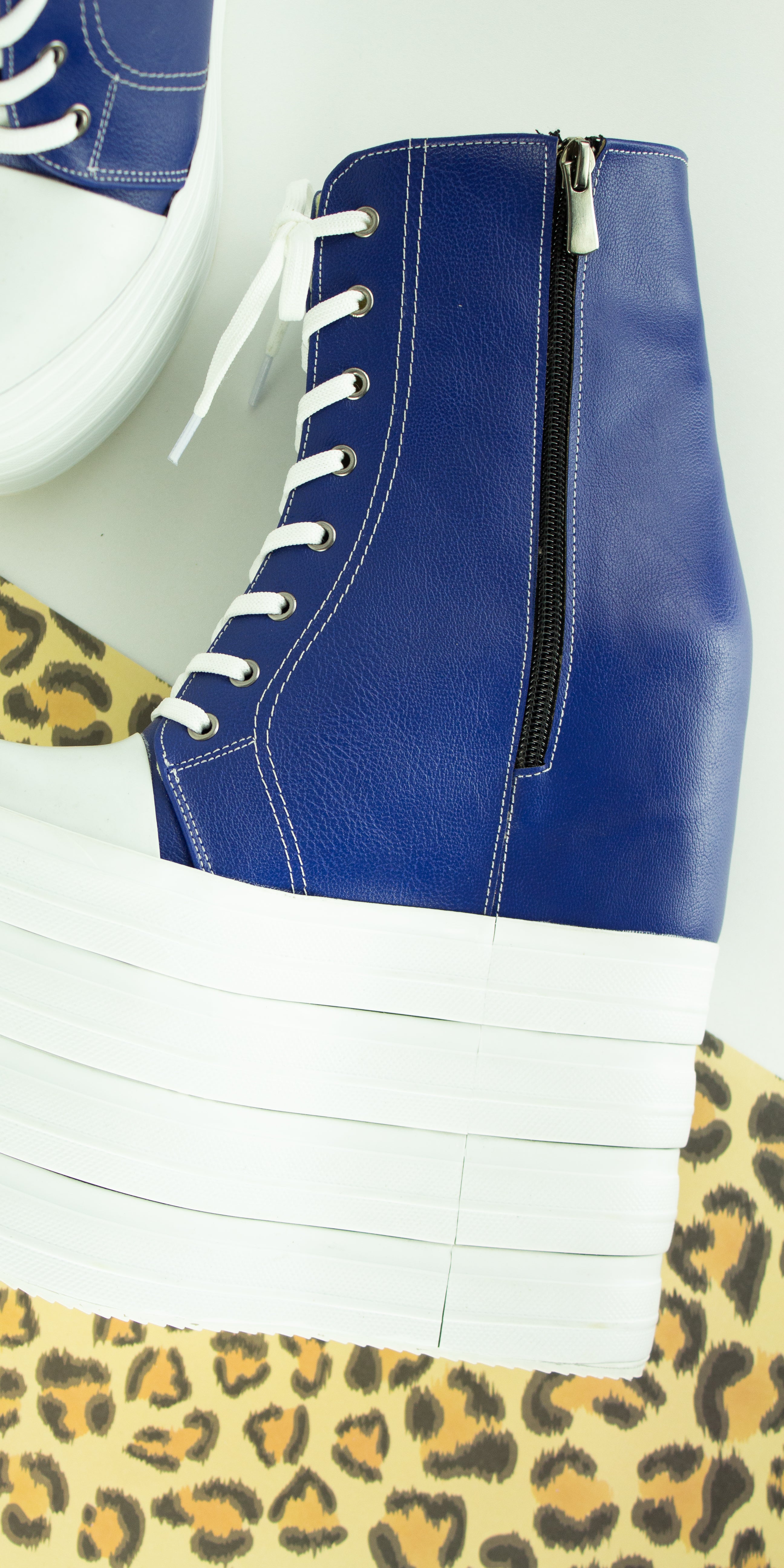 Blue Platform Sneakers - Buy Now!