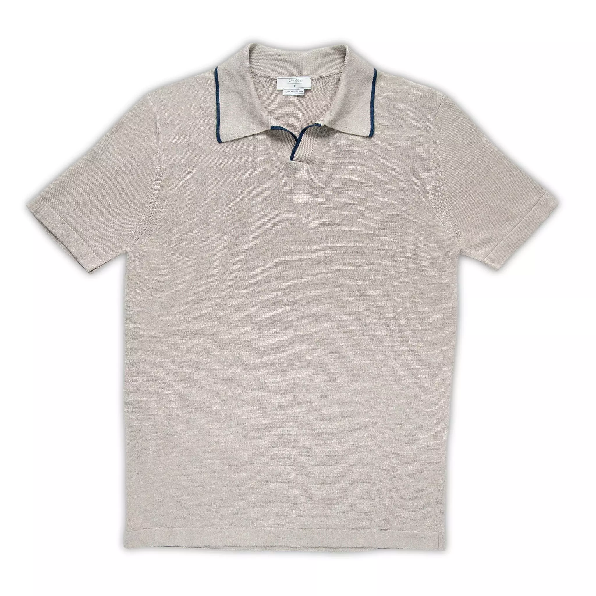 Borromé Linen Knitted T-shirt with Short Sleeves