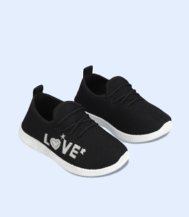 Boys Black Casual Sneakers