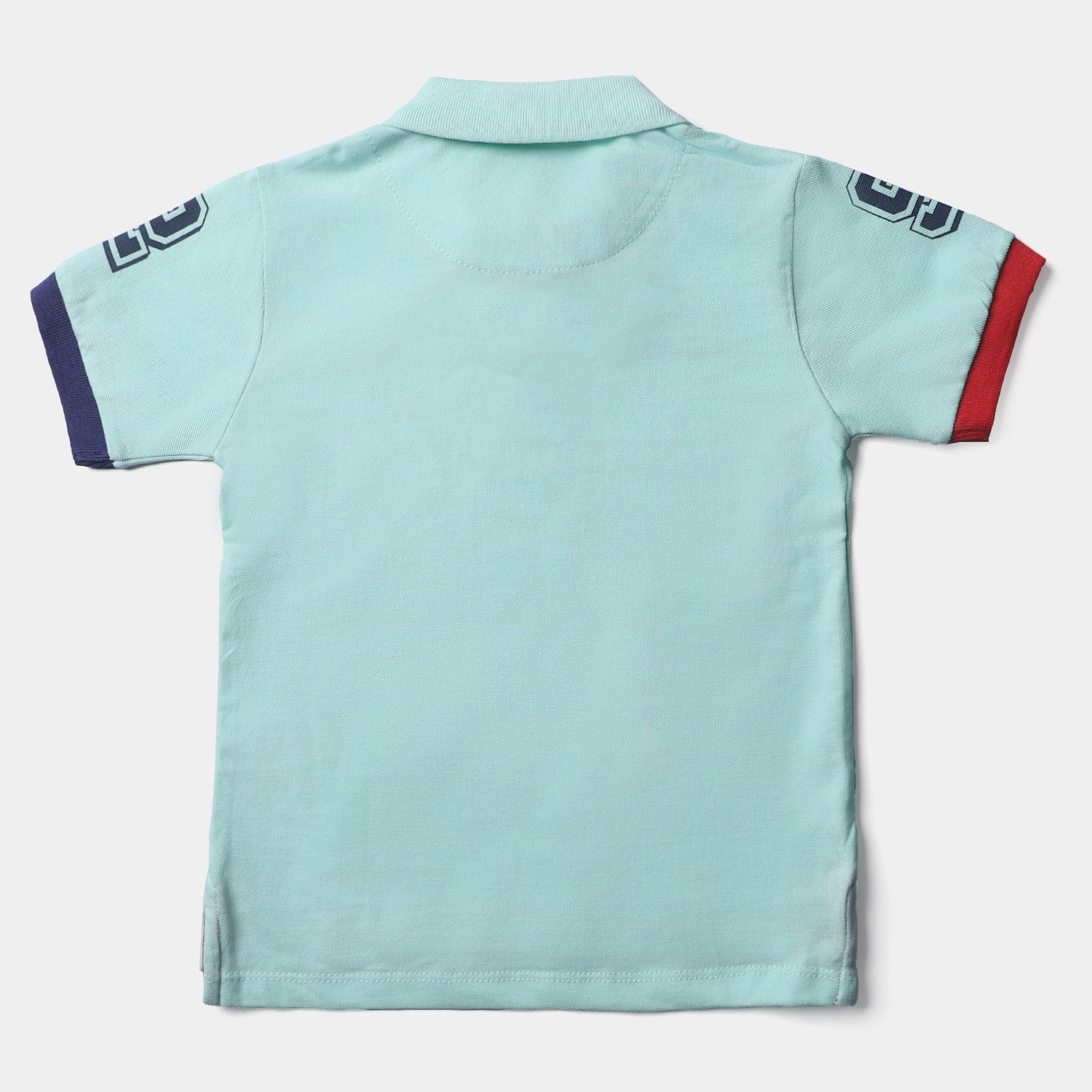 Boys Cotton Polo Shirt with Number 1 - Bay