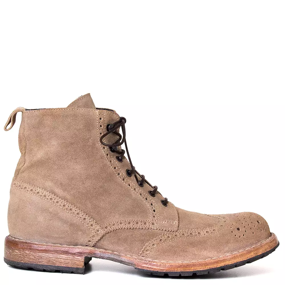 Brixim Men's Wingtip Boot - Suede