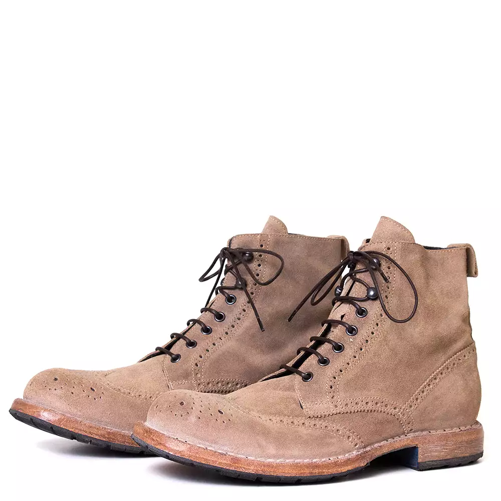 Brixim Men's Wingtip Boot - Suede