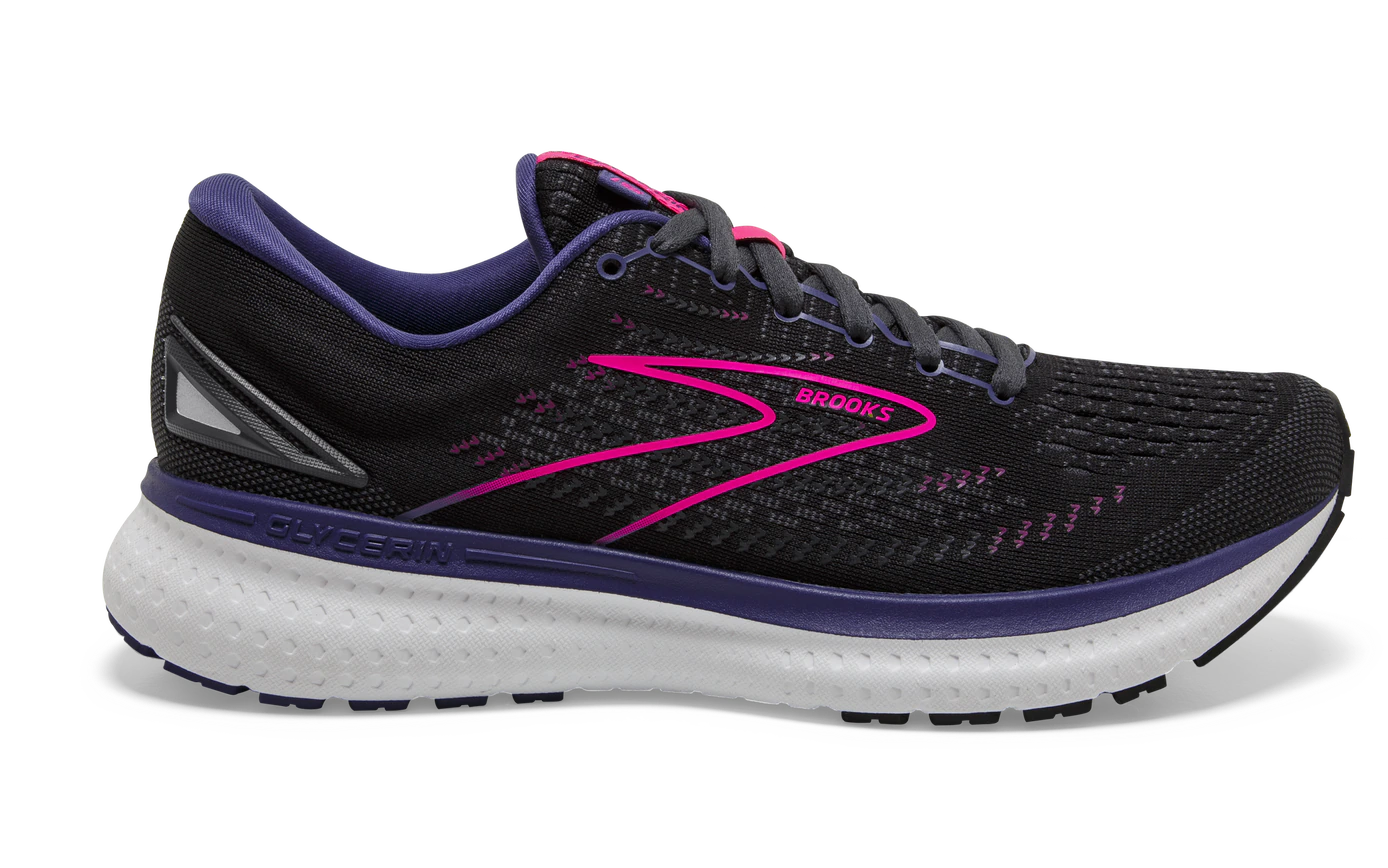 Brooks Glycerin 19 Women's Running Shoes Black Ebony Pink