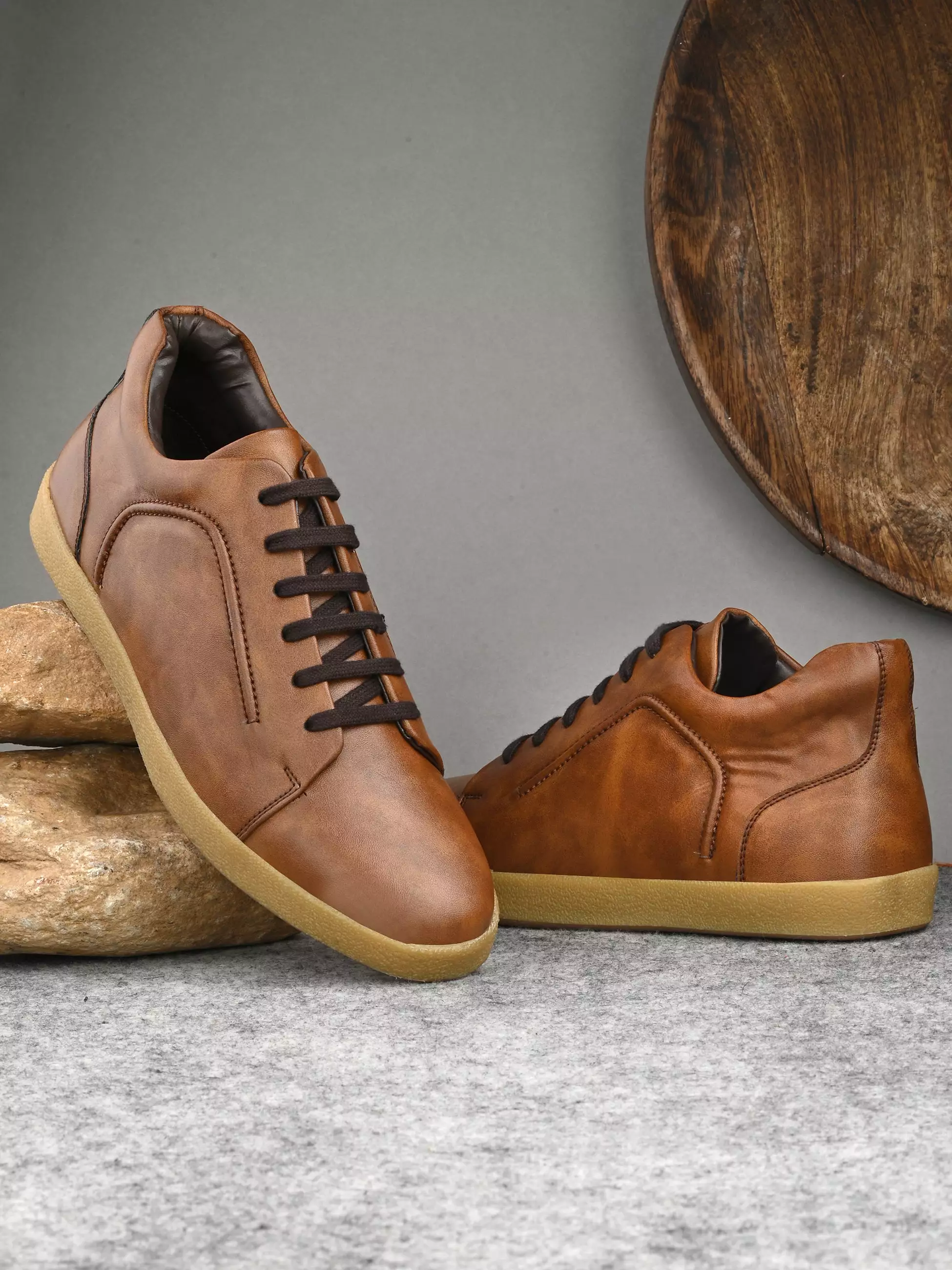 Brown Granite Casual Sneakers